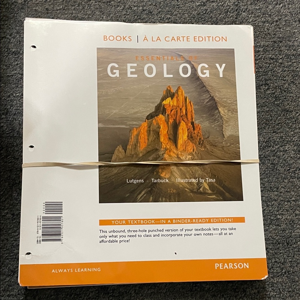 Pearson Essential Geology A La Carte Edition